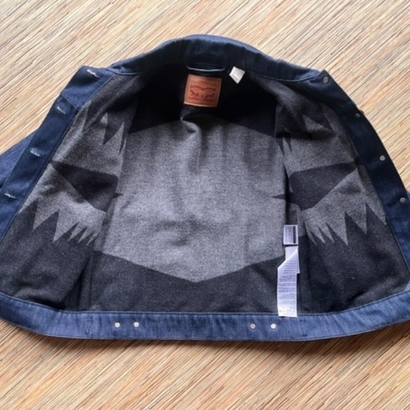 Womens Small Levi’s Pendleton Lined Jean Jacket - Picture 2 of 7